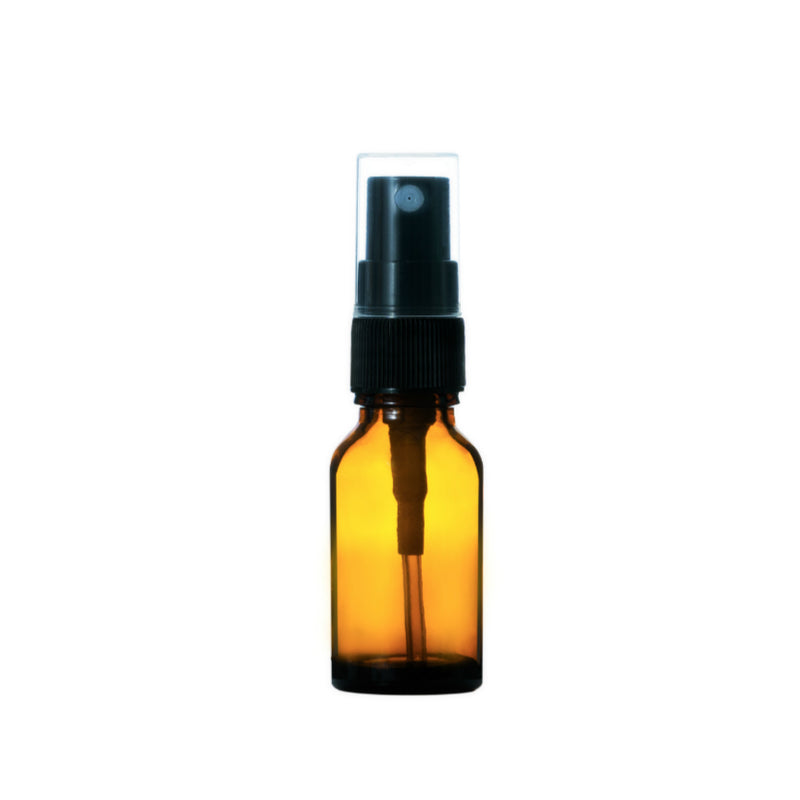 Amber Glass Bottle - with spray