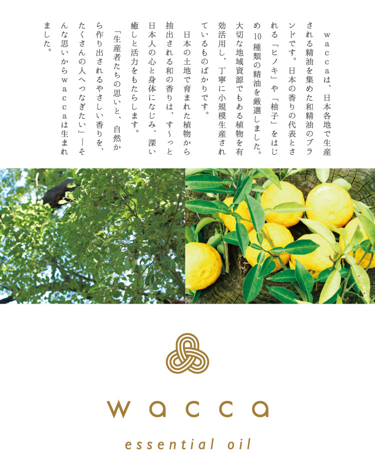 wacca 日本愛媛柚子精油